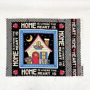 Mary Engelbreit ‘Home Is Where The Heart Is’ Quilting Fabric Panel Cotton